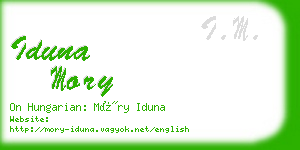 iduna mory business card